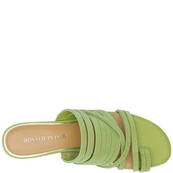 DONALD PLINER WOMEN'S MARLOW HEELED SANDAL, PISTACHIO, 8.5 - Picture 6 of 6